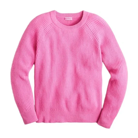 Ribbed Cashmere Oversized Crewneck - Picture 2 of 2